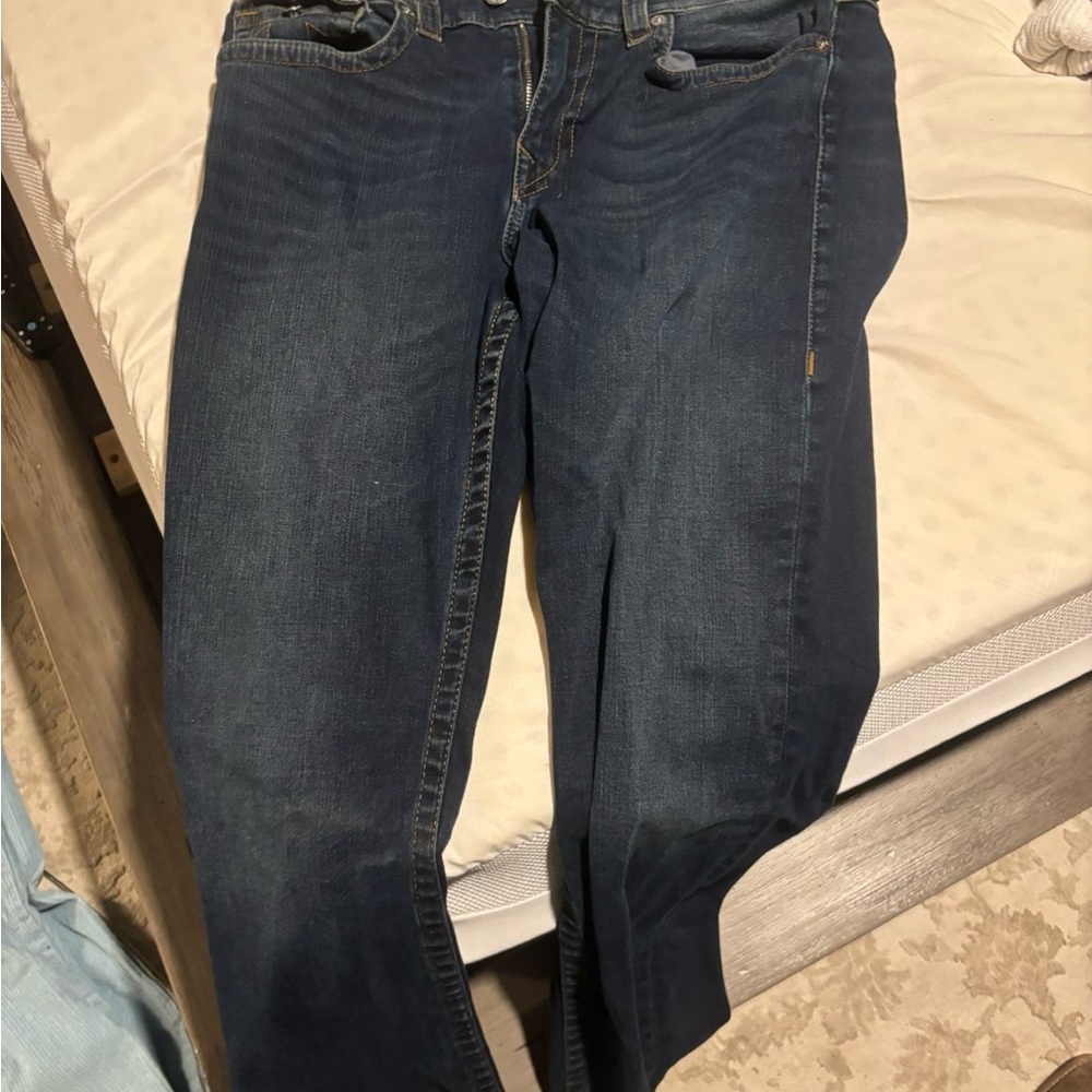 True Religion Dark Blue Straight Leg Jeans